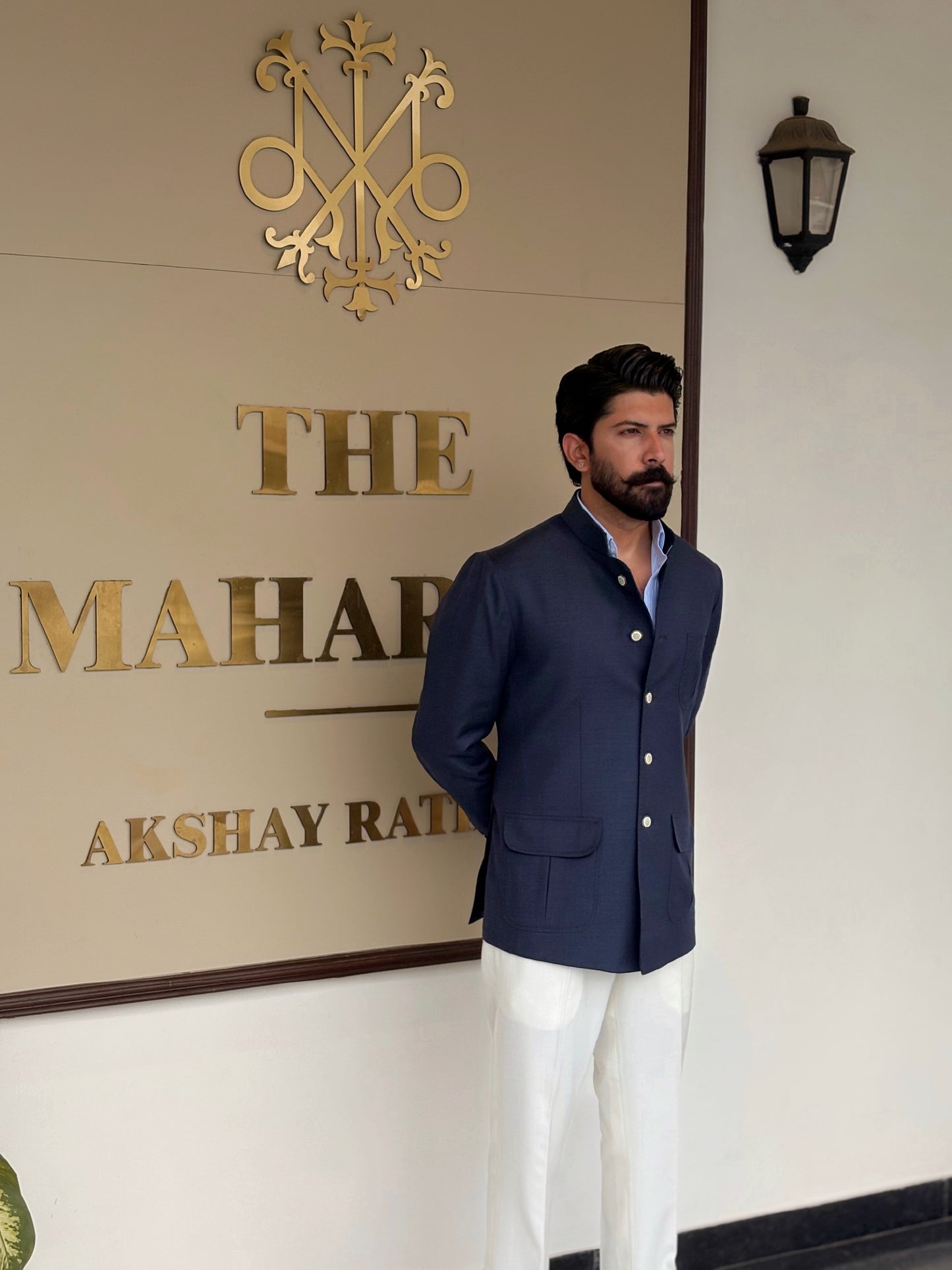 Blue Bandhgala Suit – Made to Order