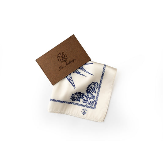 Maharaja Aviary Romance Silk Pocket Square