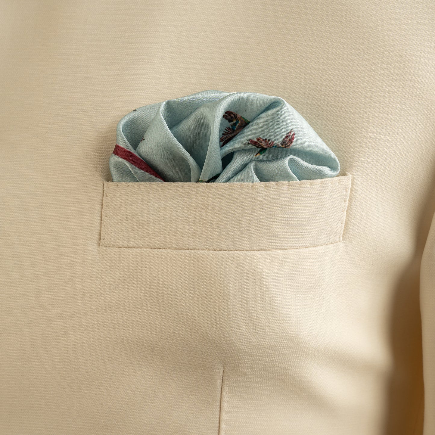 Maharaja Flying Mallard Silk Pocket Square