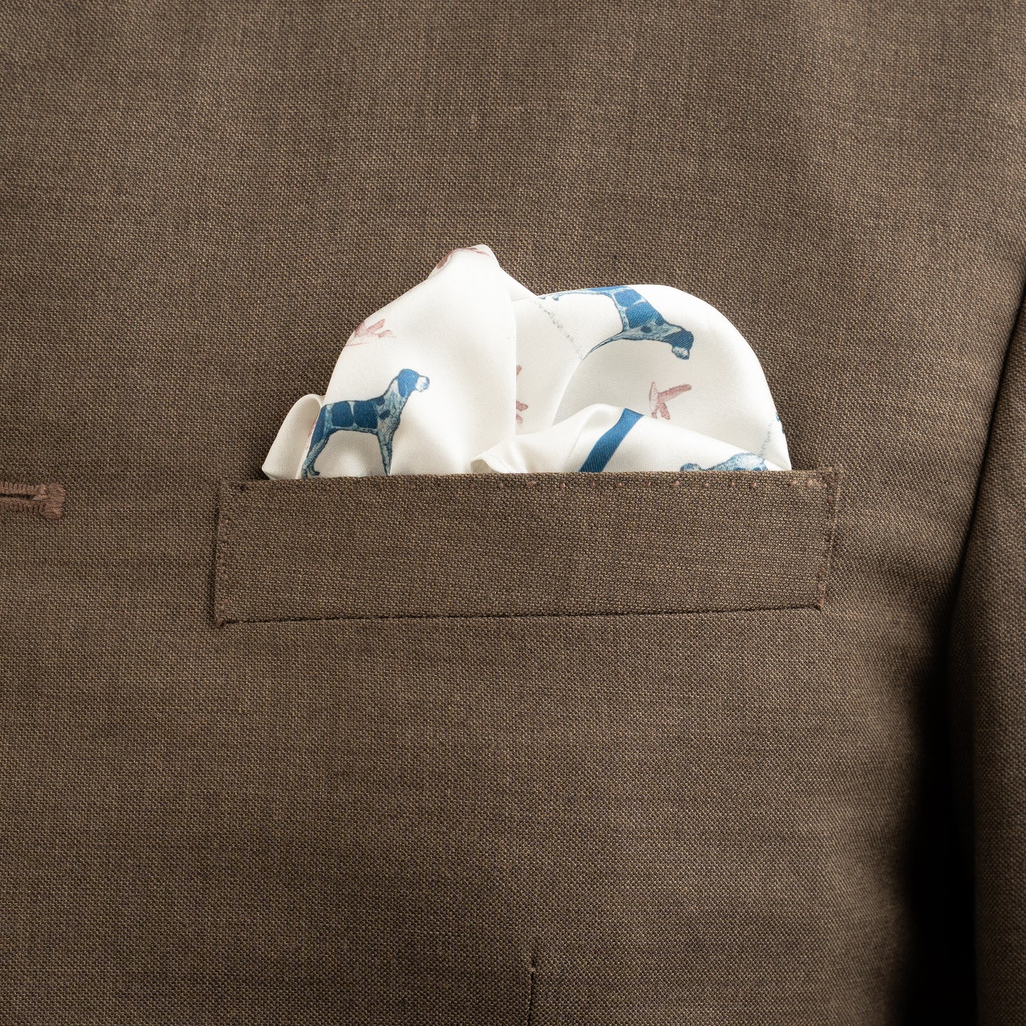 Maharaja Sporting Estate Silk Pocket Square