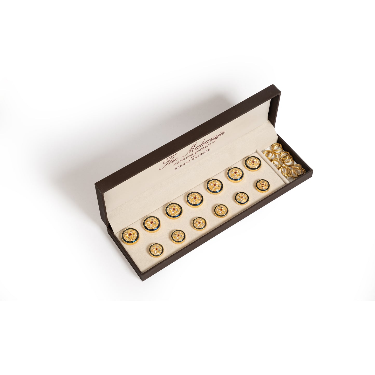 The Mehrab Meenakari Button