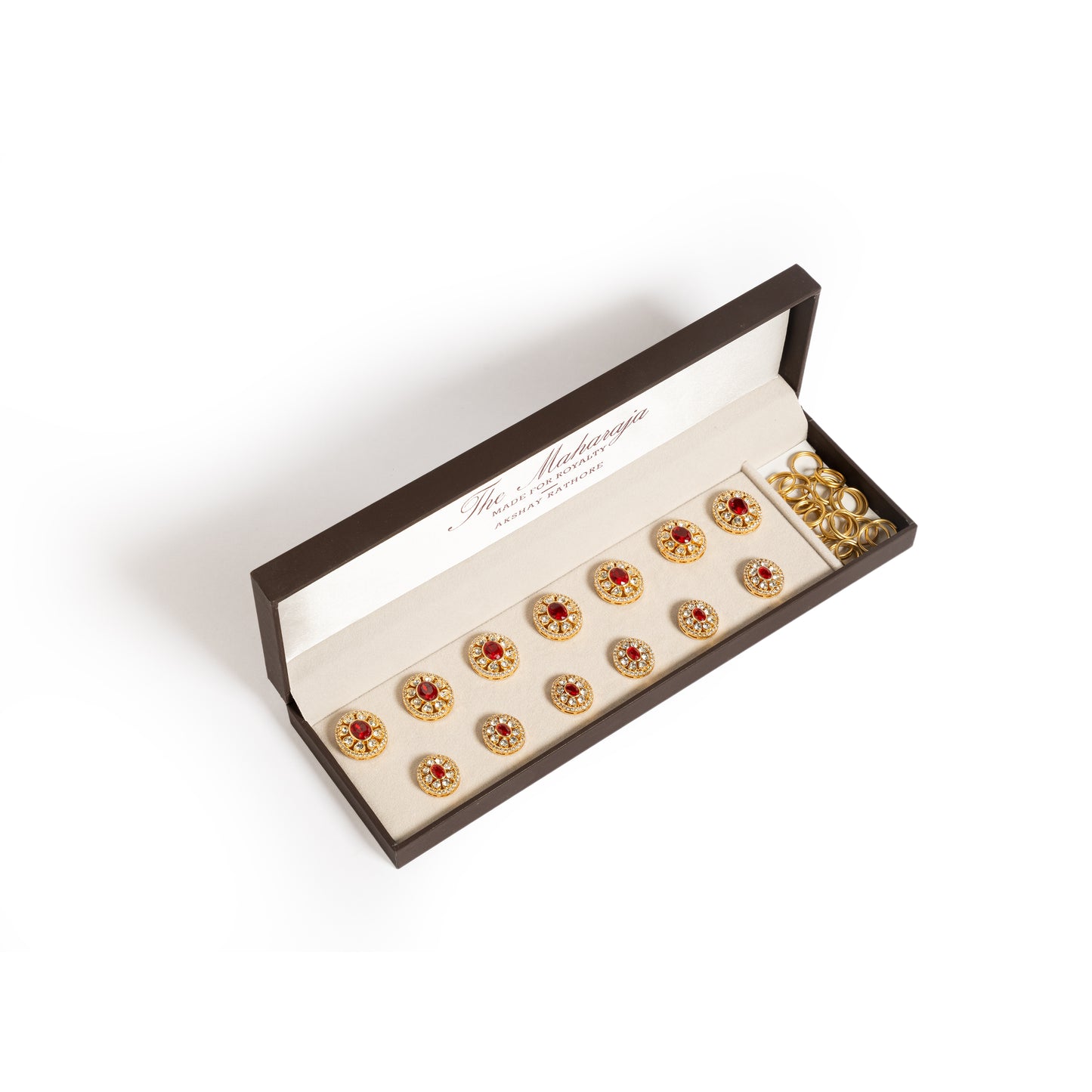 The Surya Ruby Oval Button