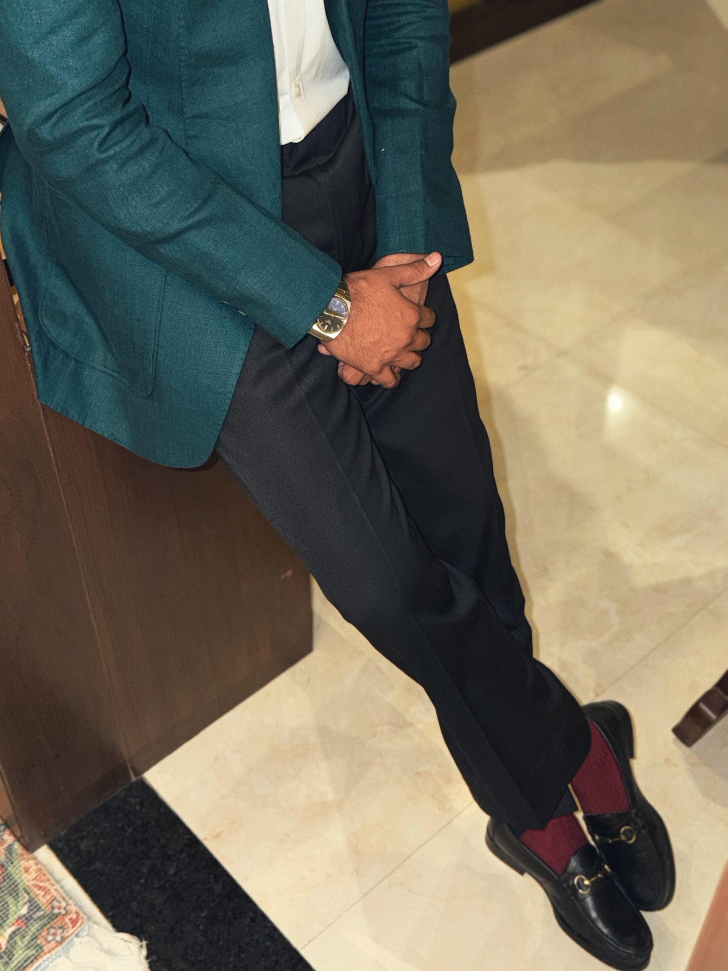 Linen Tuxedo Blazzer with Trouser