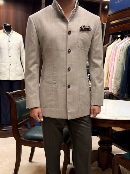 Hand stitched bandhgala suit
