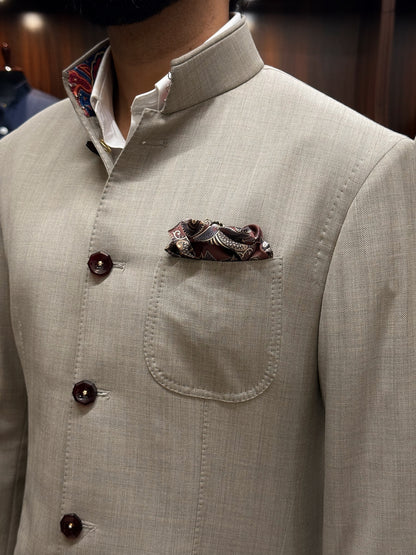 Hand stitched bandhgala suit