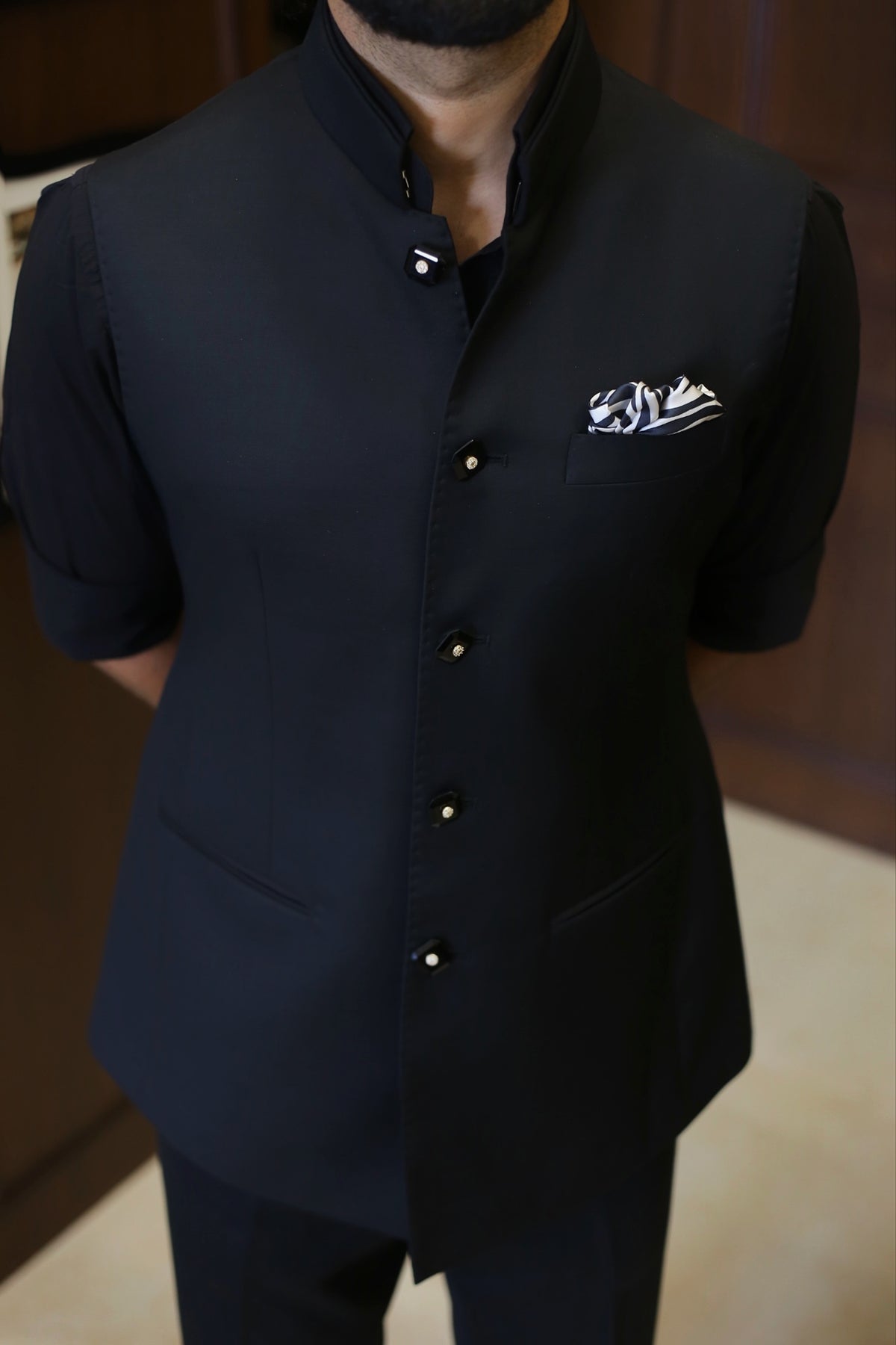 Black Half Jacket