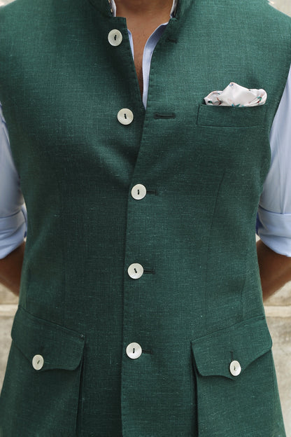 Deep Green Half Jacket