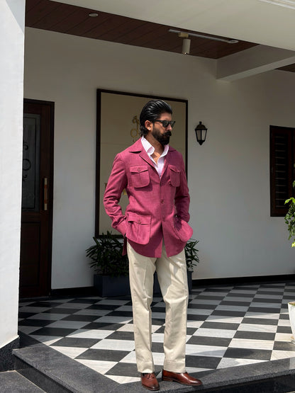 Dusty Wine Safari Jacket