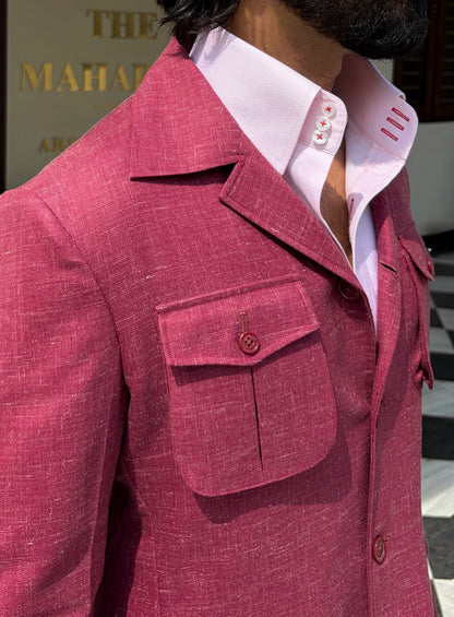 Dusty Wine Safari Jacket
