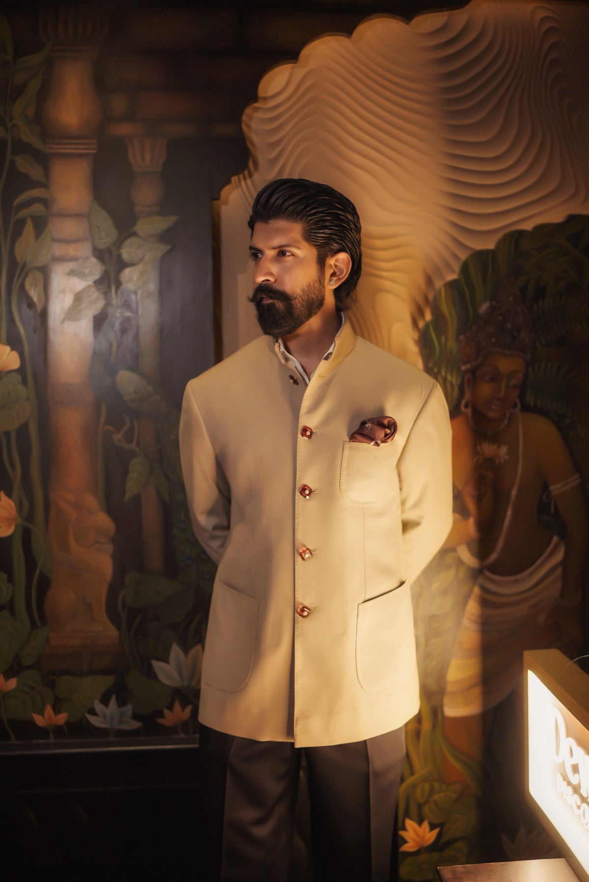 The Sandstone bandhgala suit