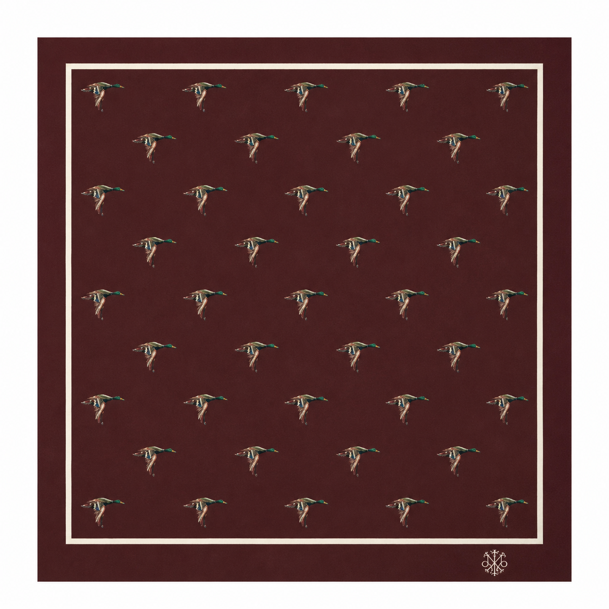 Maharaja Mallard Flight Silk Pocket Square
