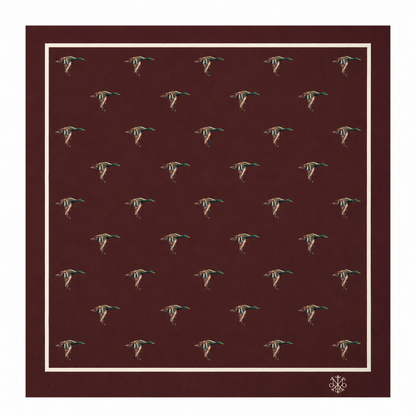 Maharaja Mallard Flight Silk Pocket Square