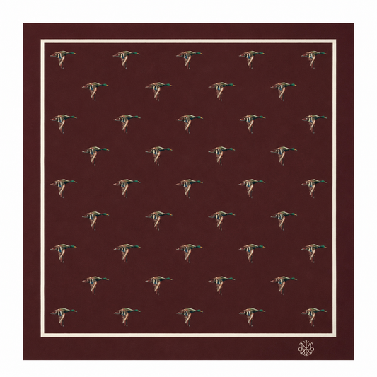 Maharaja Mallard Flight Silk Pocket Square