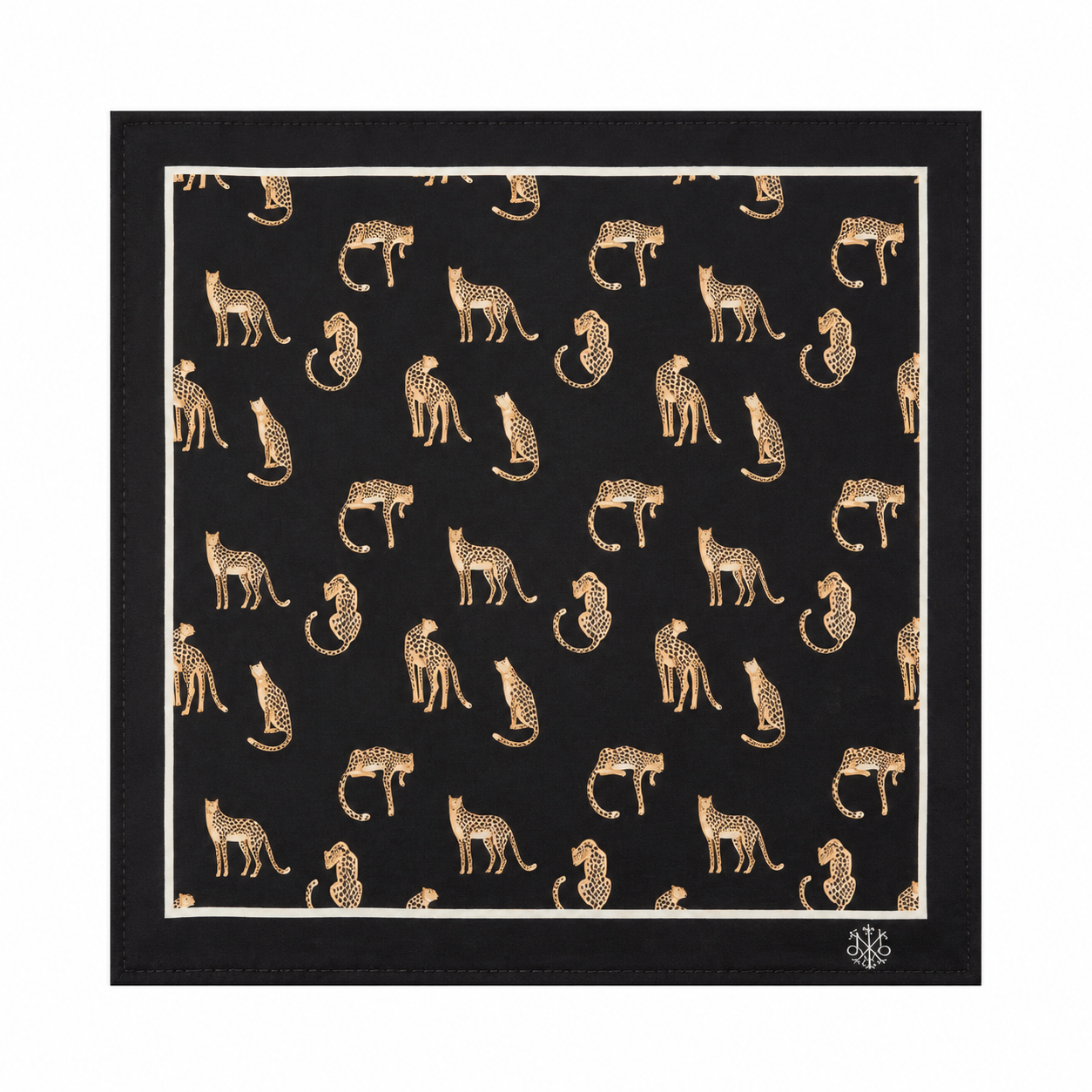 Maharaja Regal Leopard Silk Pocket Square