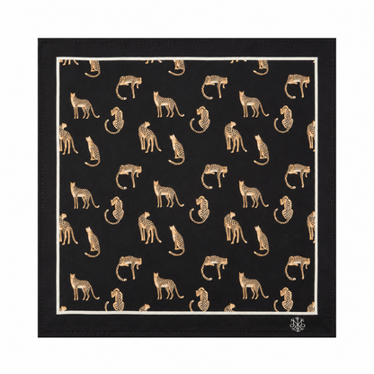 Maharaja Regal Leopard Silk Pocket Square