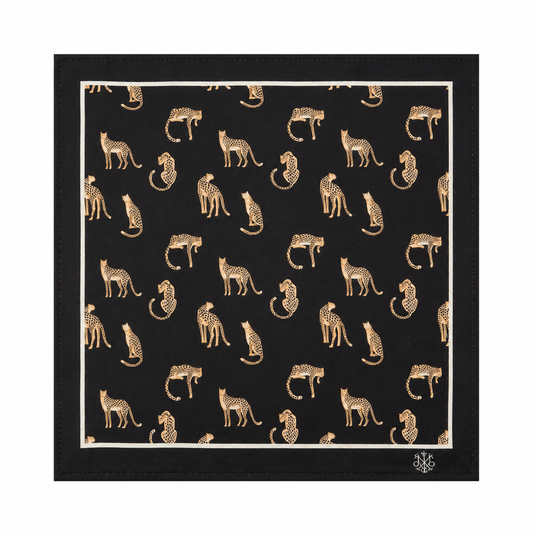 Maharaja Regal Leopard Silk Pocket Square