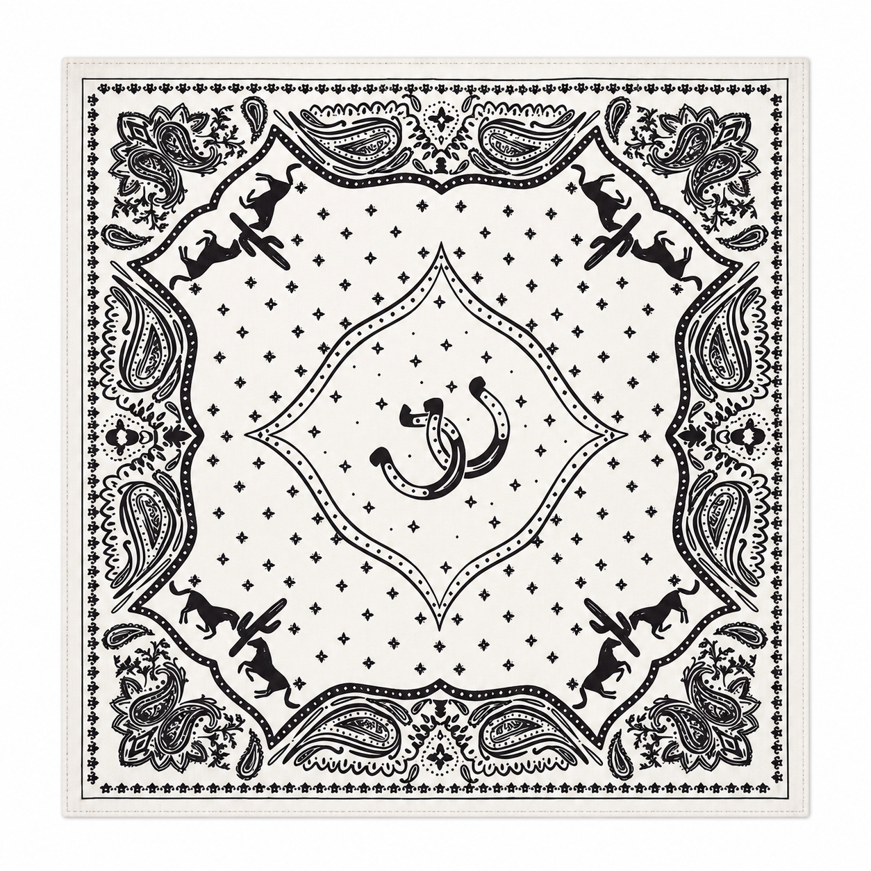 Maharaja Equestrian Bandana Silk Pocket Square