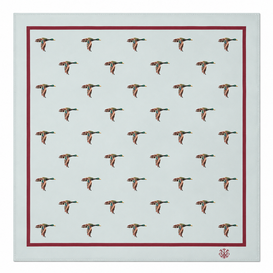 Maharaja Flying Mallard Silk Pocket Square