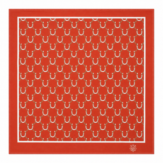 Maharaja Horseshoe Silk Pocket Square