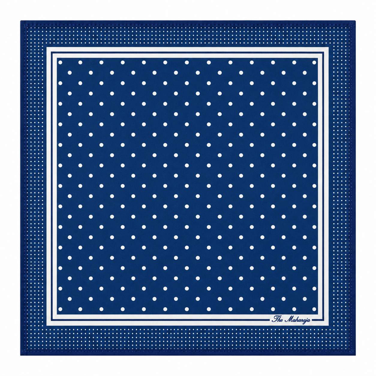Maharaja Skylight Polka Silk Pocket Square