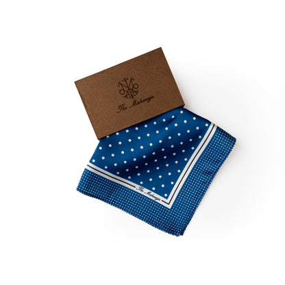 Maharaja Skylight Polka Silk Pocket Square