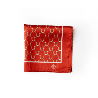 Maharaja Horseshoe Silk Pocket Square