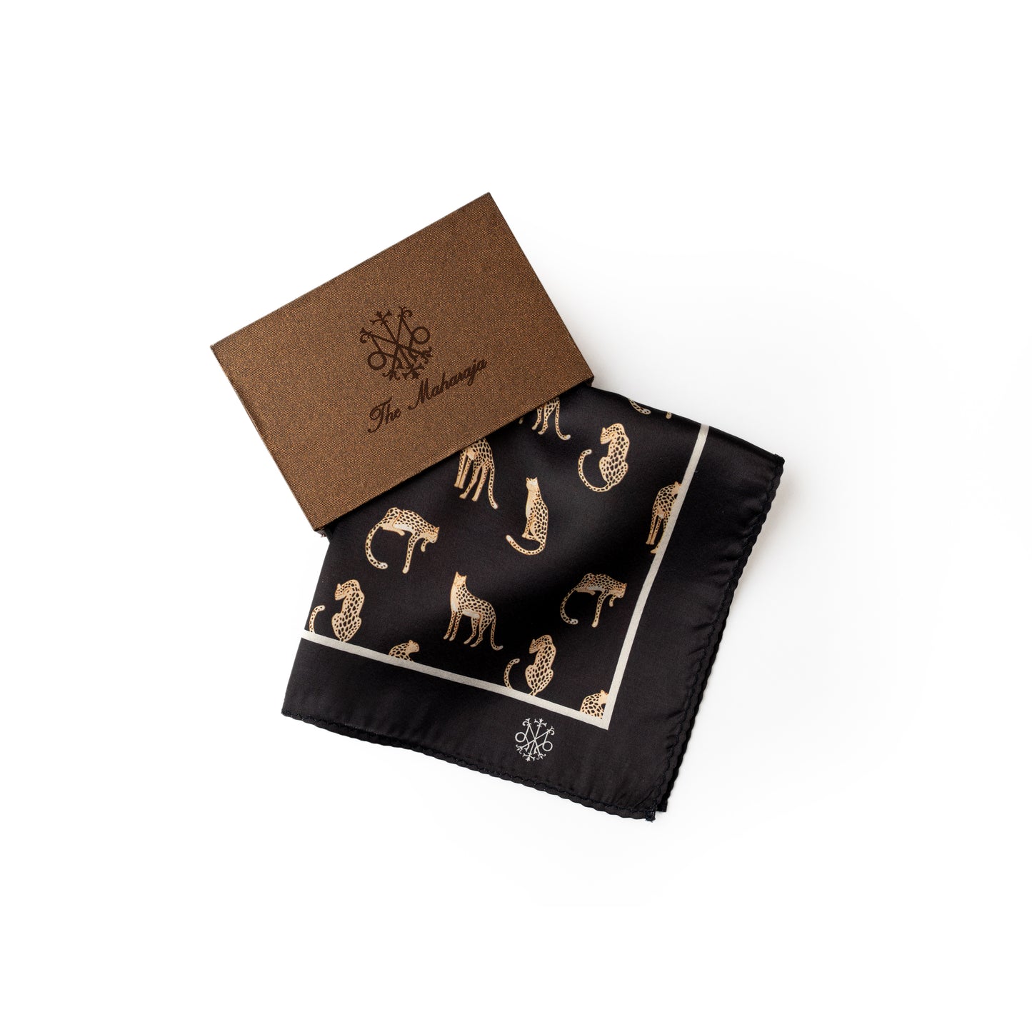 Maharaja Regal Leopard Silk Pocket Square