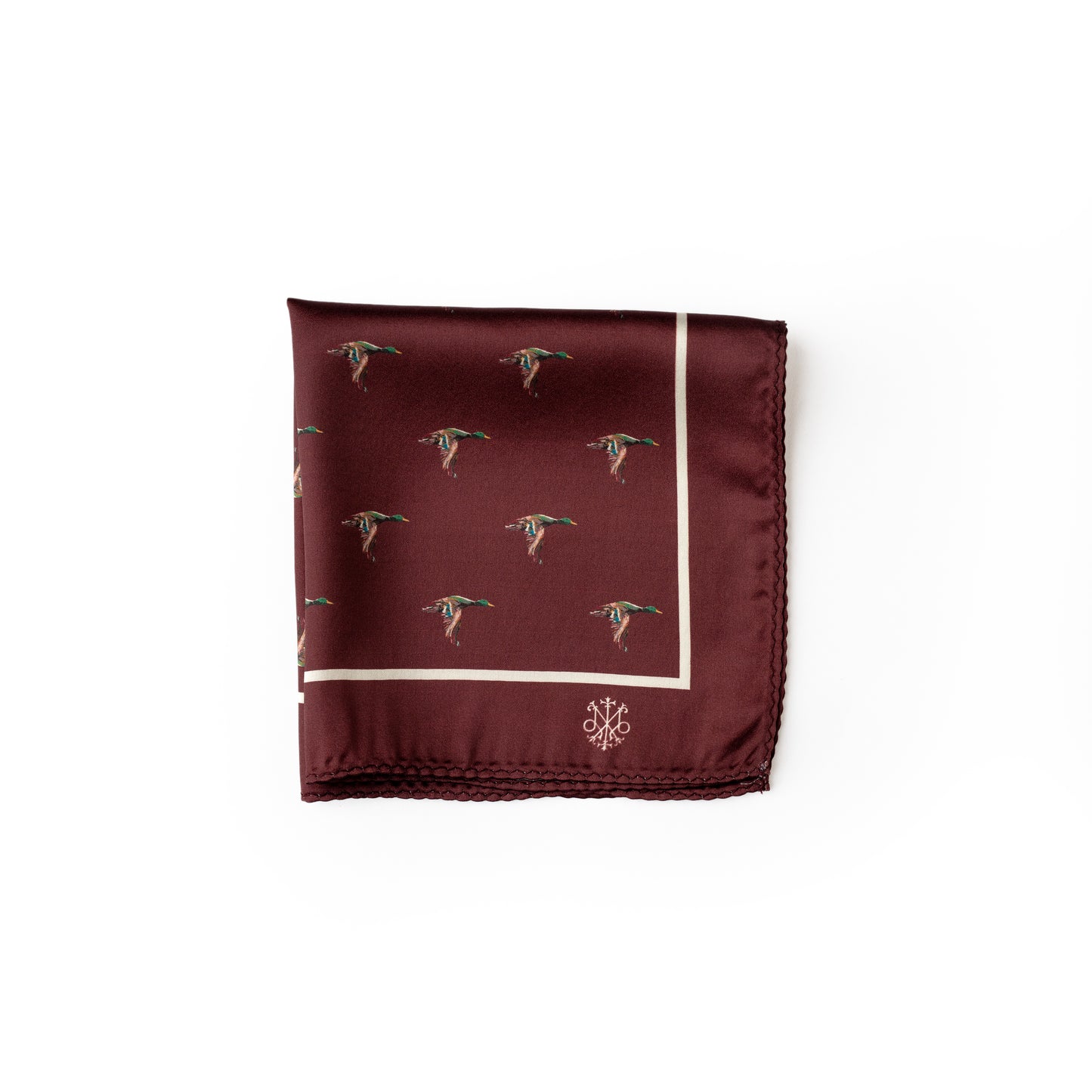 Maharaja Mallard Flight Silk Pocket Square