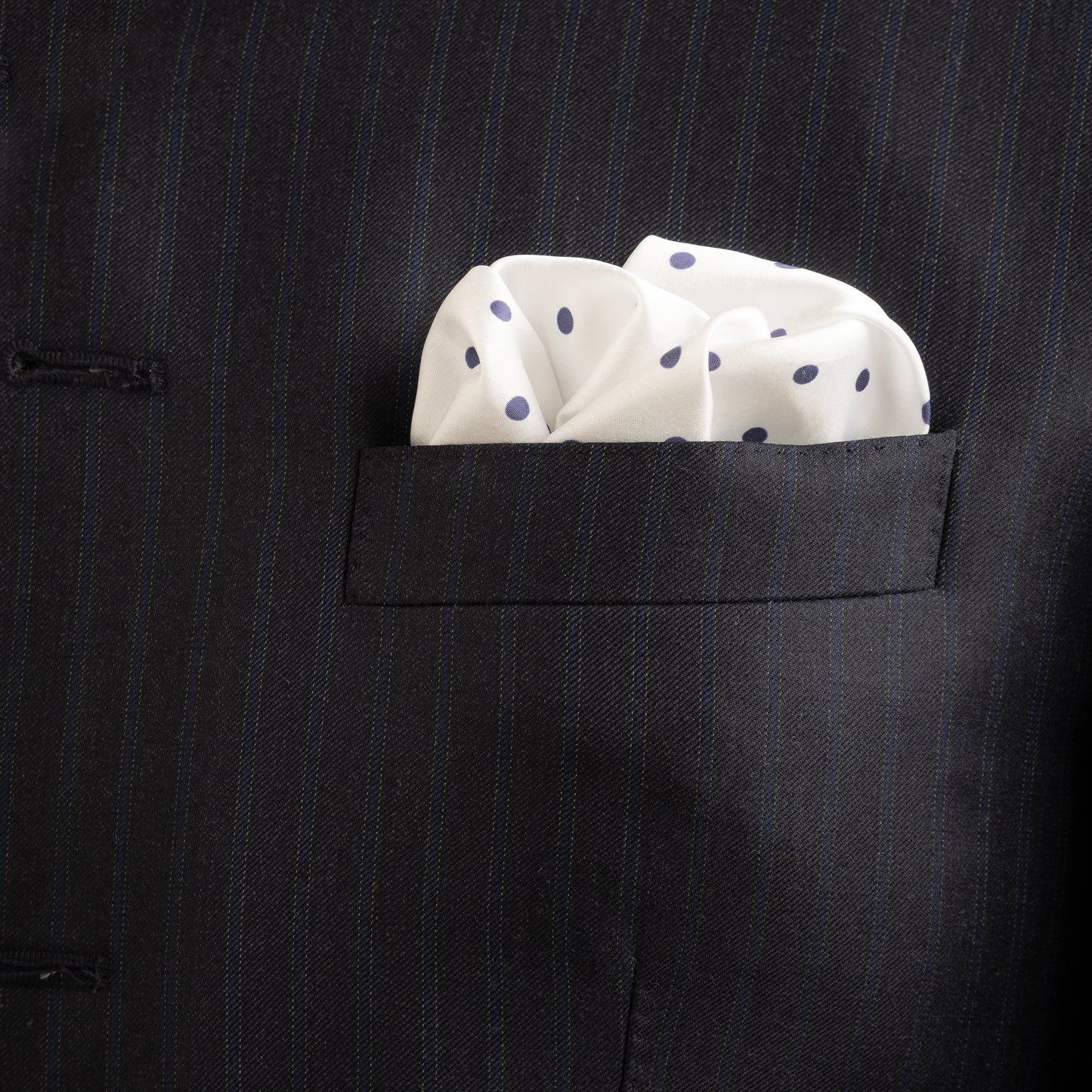 Maharaja Classic Polka Silk Pocket Square