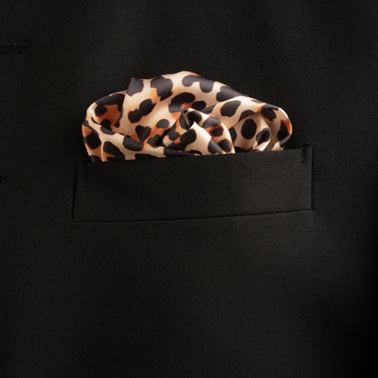 Maharaja Leopard Skin Silk Pocket Square