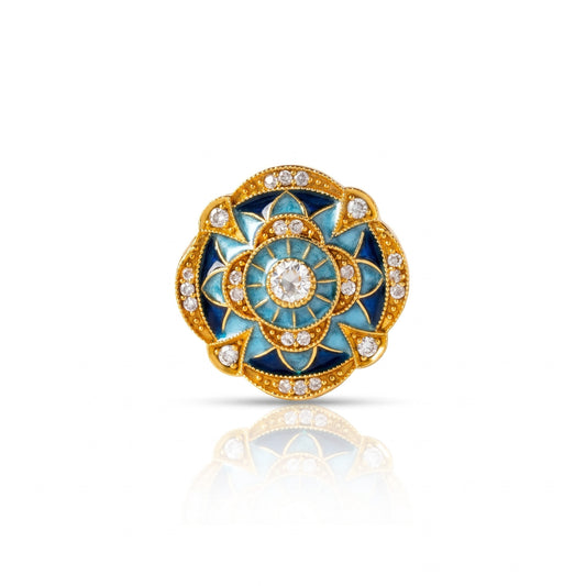 The Shamsa Meenakari Button